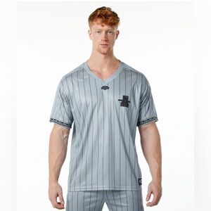 Men’s Varsity NFL Jersey- Grey Prinstripe